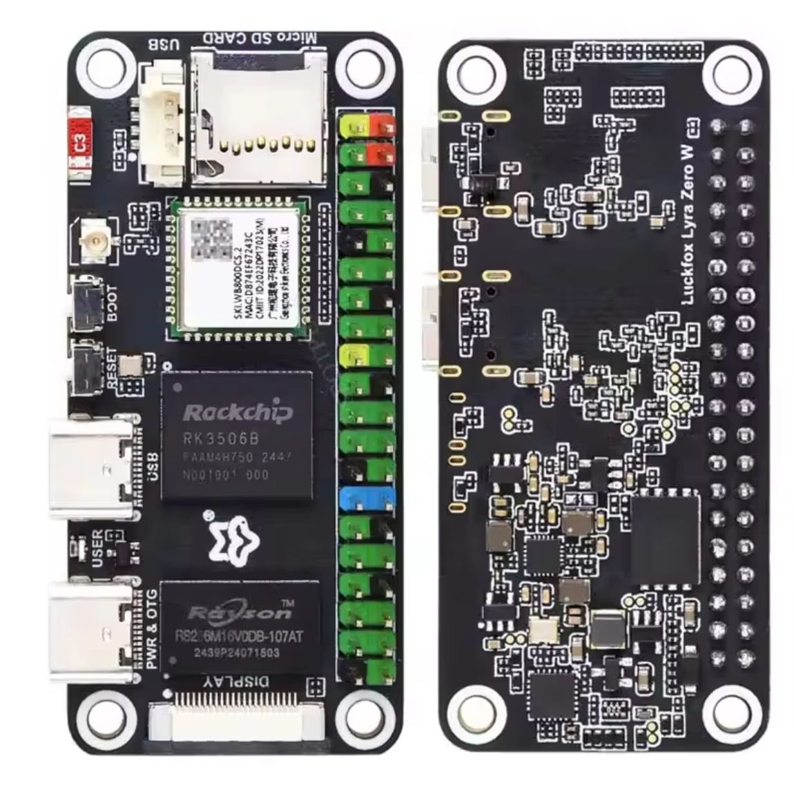 Pi Zero W Board - Placa Luckfox Lyra Zero W RK3506B