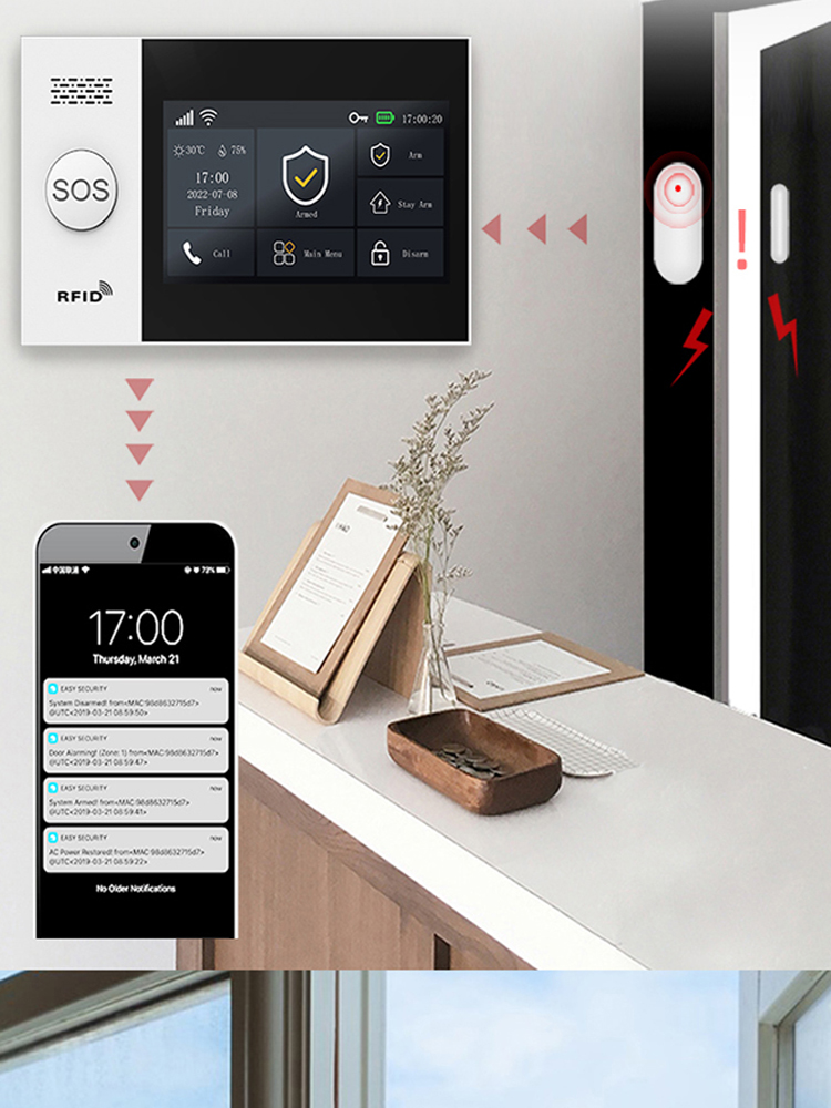 Alarme de casa inteligente PGS - Home Automation Industry avaliação e preço