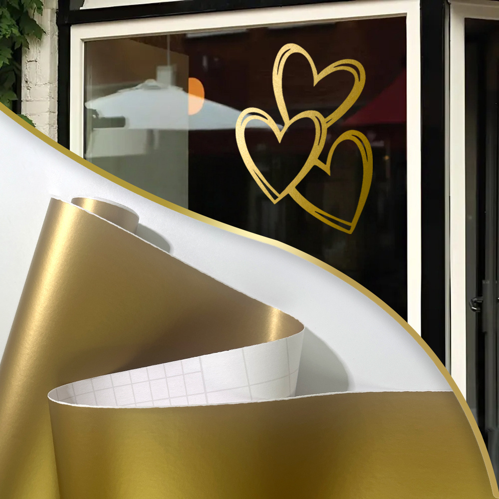 1 rolo de vinil dourado fosco, - Diy Automation avaliação e preço